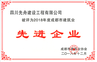 市建筑業(yè)協(xié)會先進(jìn)企業(yè)